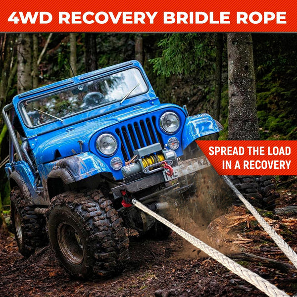 Miolle Tree Saver Tow Strap 1/2"x10' Lab Test Bridle Recovery Rop